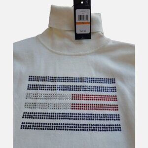 Women's Size Small Tommy Hilfiger Ivy Turtle Neck Long Sleeve Sweater Pullover